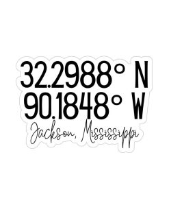 Sticker Tọa độ địa lý (Coordinates) - Vibe Bí ẩn/Hiện đại