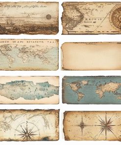 Sticker Antiqe map